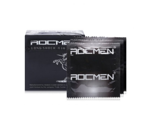 Bao cao su Rocmen Long Shock - Kéo dài thời gian - Hộp 3 chiếc